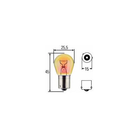 Žiarovka 24V/21W ORANGE HELLA - 10ks