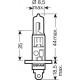 Žiarovka H1 24V 70W OSRAM 64155TSP